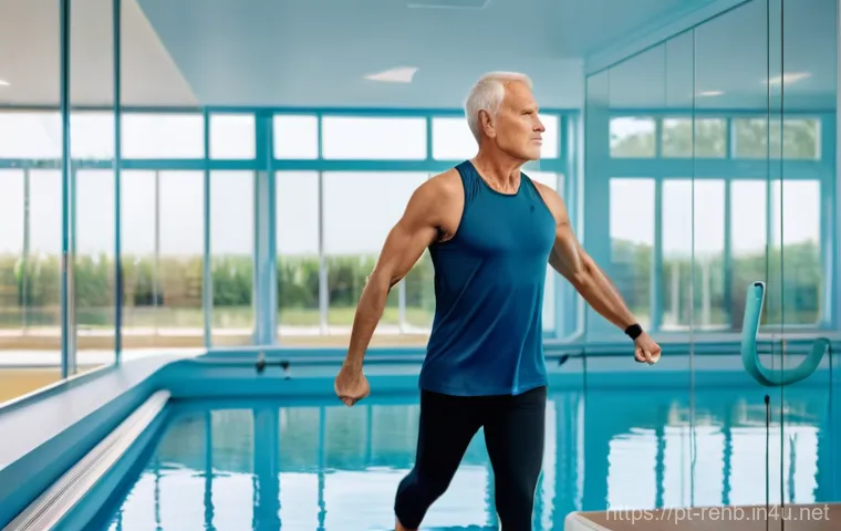 근골격계 재활치료 시간 - **Prompt:** A compassionate female physiotherapist, in her early 30s, with a warm smile, is gently a...