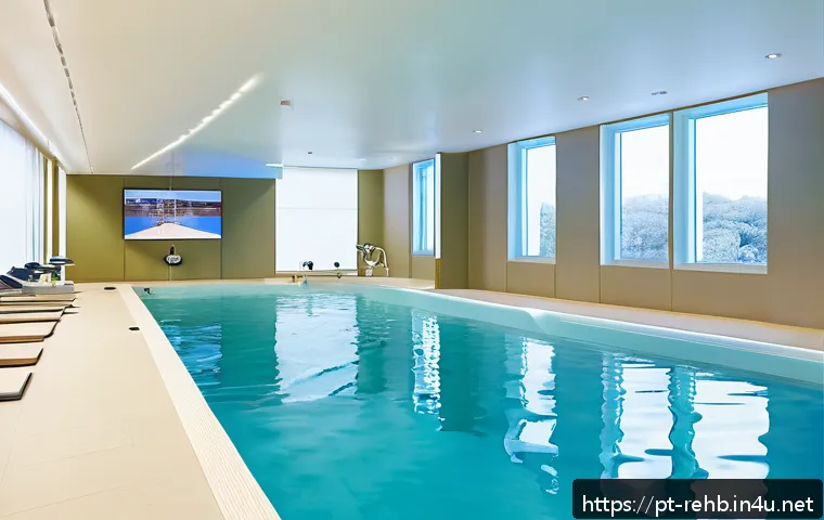 재활치료 전문 병원 추천 - A modern rehabilitation center interior in Lisbon, featuring advanced virtual reality equipment and ...